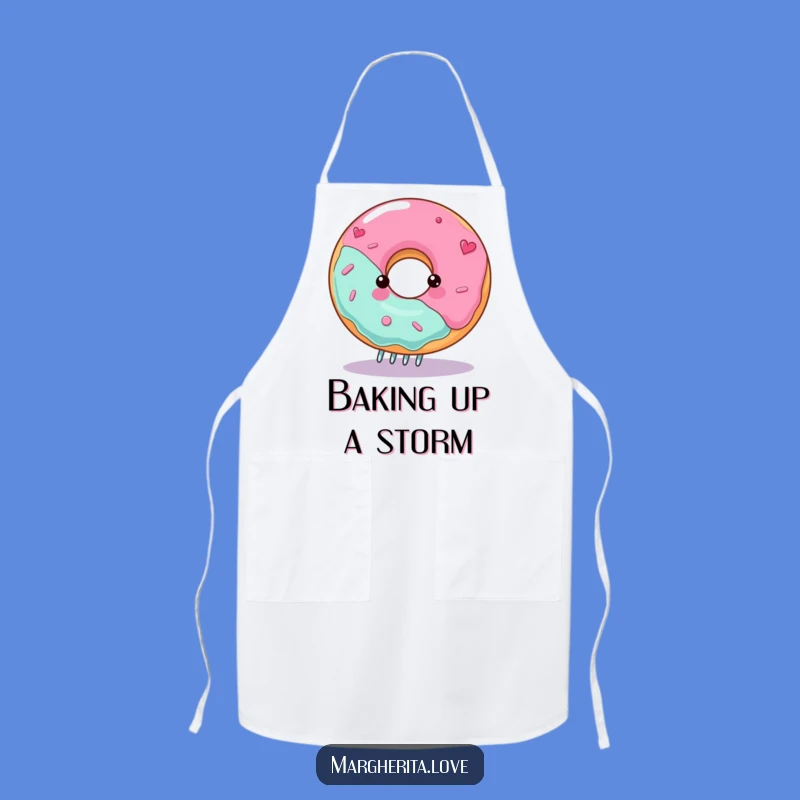 Funny Spinning Donut Apron: Cook Up Fun in the Kitchen