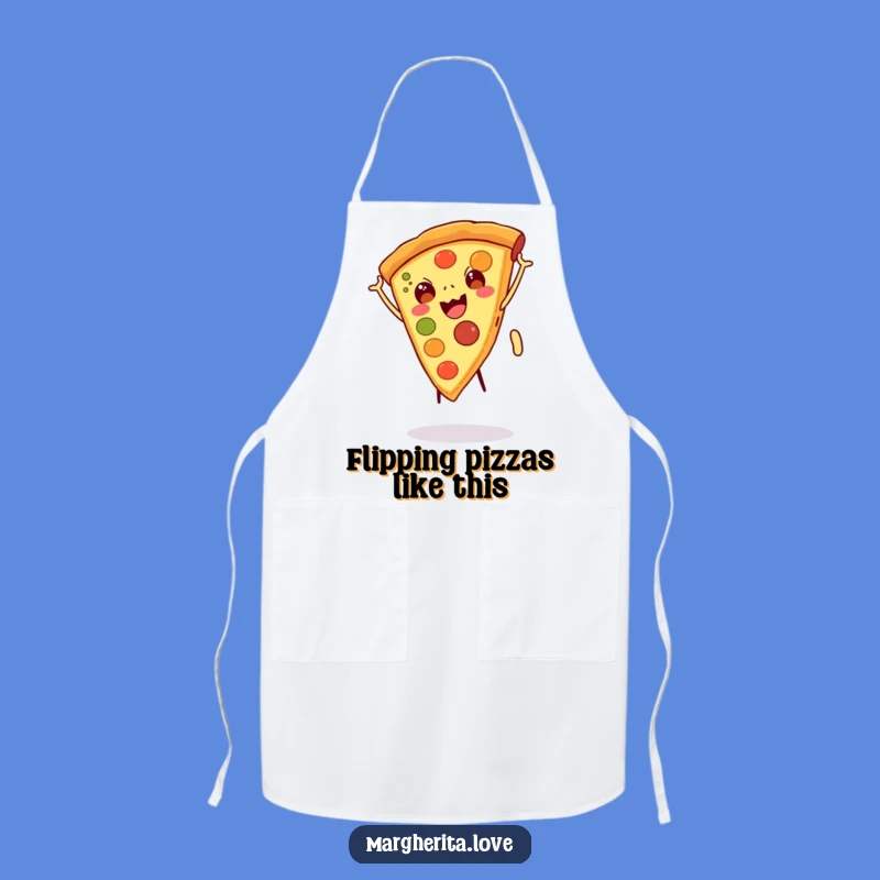 Funny Pizza Slice Cartwheel Apron - Cook with Delicious Comedy!