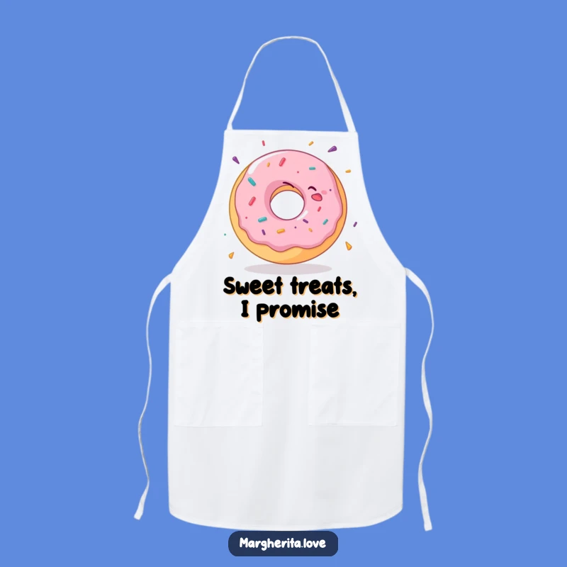 Funny Donut Apron: Cook with joy with a delightful spinning donut!