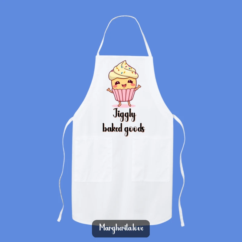 Funny Giggling Cupcake Apron: Bake With Laughter In This Sprinkled Kitchen Accessory