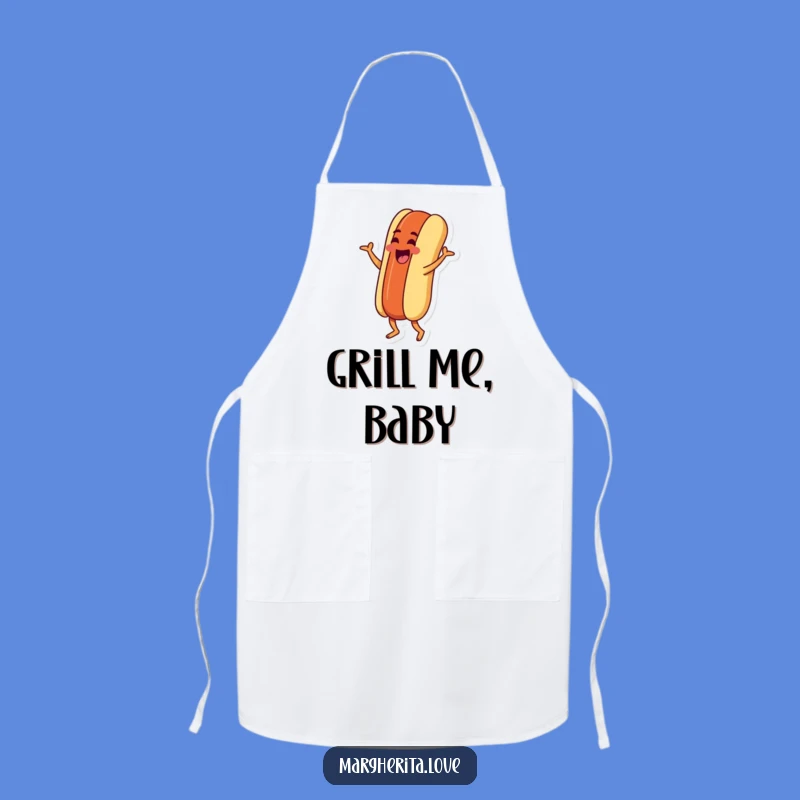 Funny Hot Dog Jig Apron: Chef Goofy Character, Excellent Funny Gift