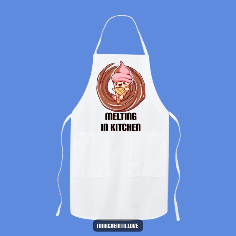 Funny Ice Cream Apron: Sliding Cone Chef, Hilarious Kitchen Fun