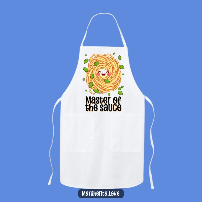 Funny Pasta Swirl Juggling Basil Apron - Chef's Comedic Kitchen Wear Gift