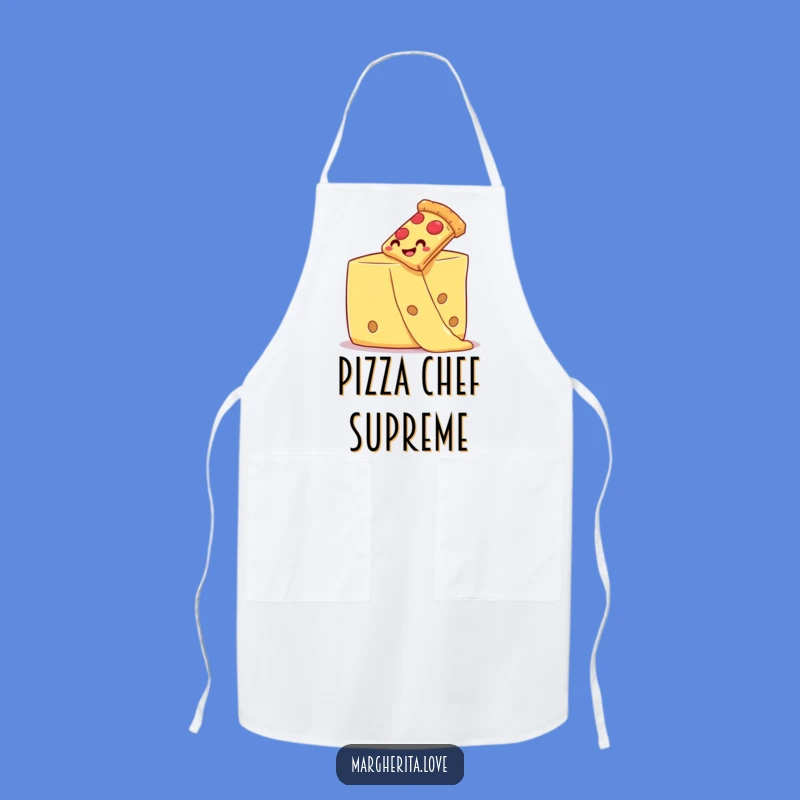 Funny Pizza Apron: Cheesy Slide Chef - Hilarious Kitchen Wear