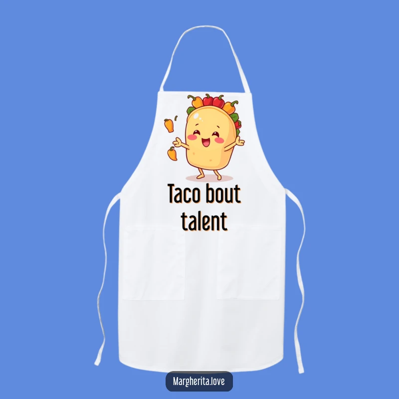 Funny Taco Juggling Peppers Apron: Cook and Laugh in Style