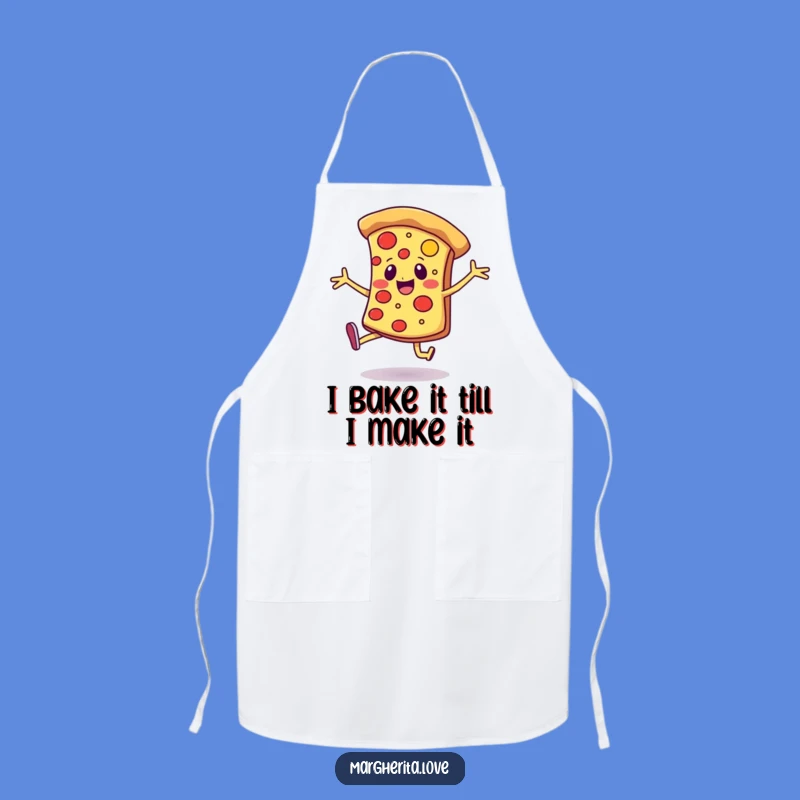 Funny Pizza Dance Apron - Cheerful Slice Cooking Accessory