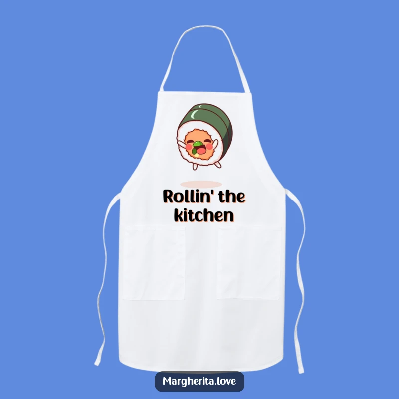 Funny Sushi Sombersault Apron: Cook with Joy and Flair