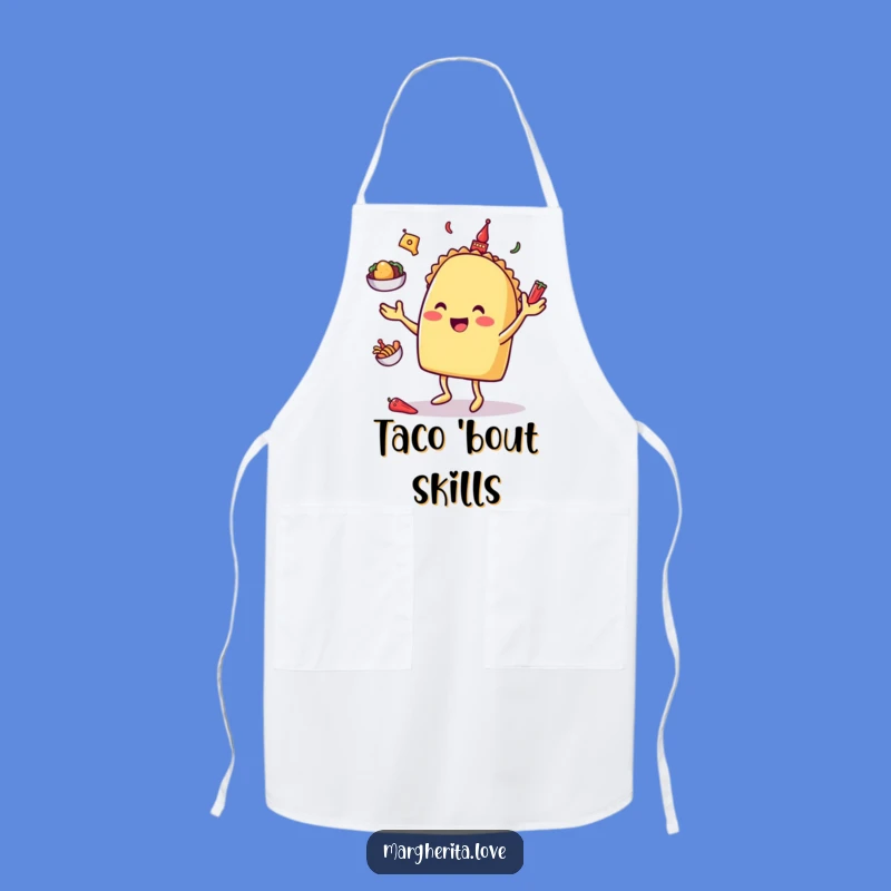 Funny Taco Juggling Apron: Cook with Fiesta Flair