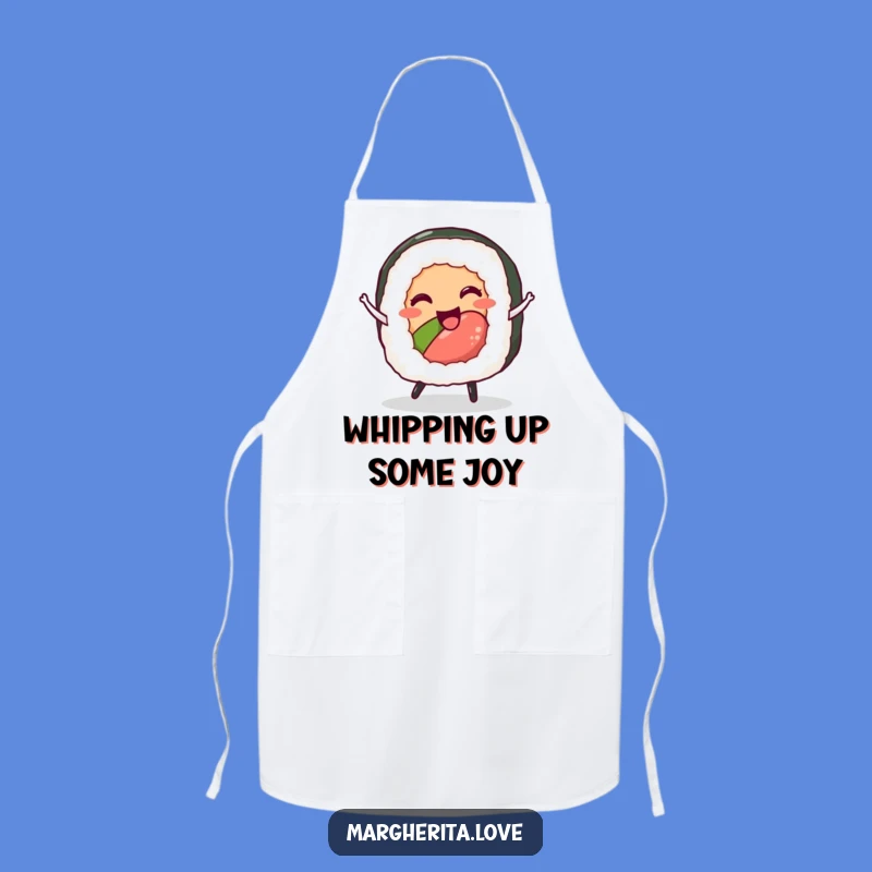 Funny Sushi Roll Dance Apron: Cook with Joy and Culinary Fun