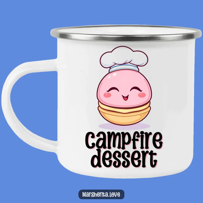 Funny Macaron Chef Camping Mug: Sweet Treats on the Go