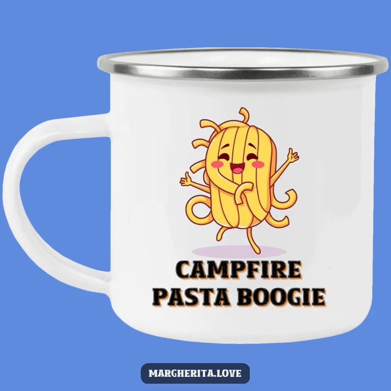 Funny Pasta Dance Camping Mug: Adventure Fuel for Laughing Outdoors
