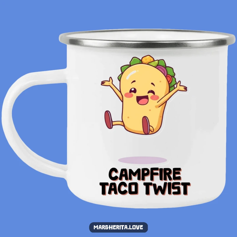 Funny Taco Camping Mug: Cartwheel Fiesta - Durable Party Gift