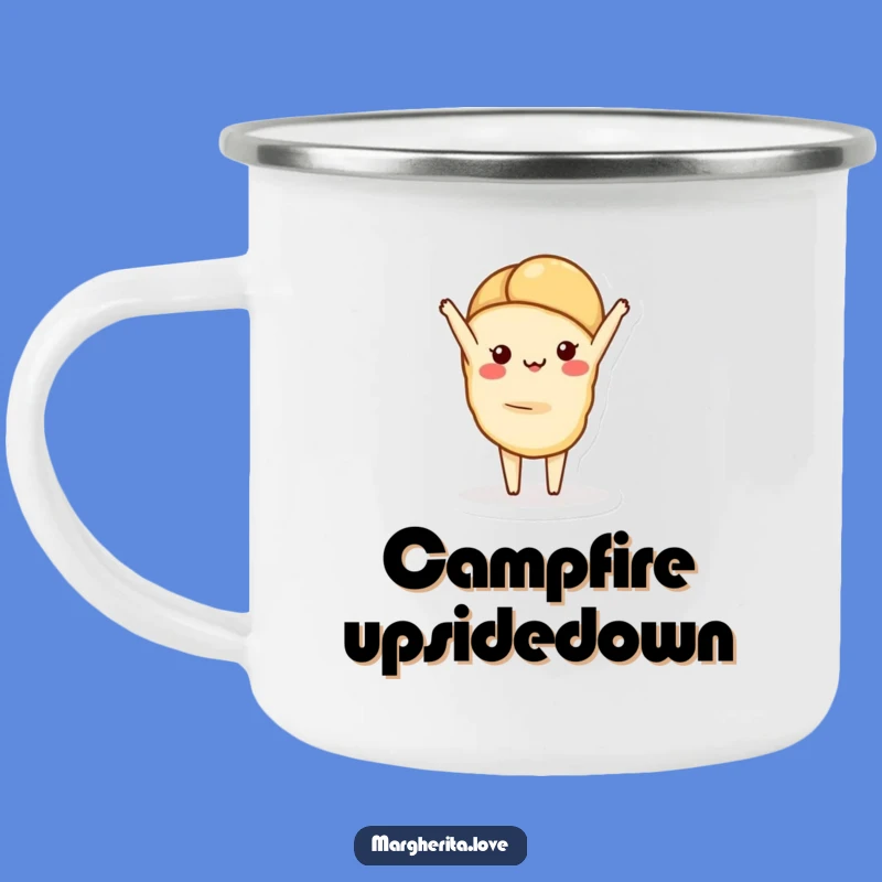 Funny Croissant Handstand Camping Mug: Your Adventure Companion