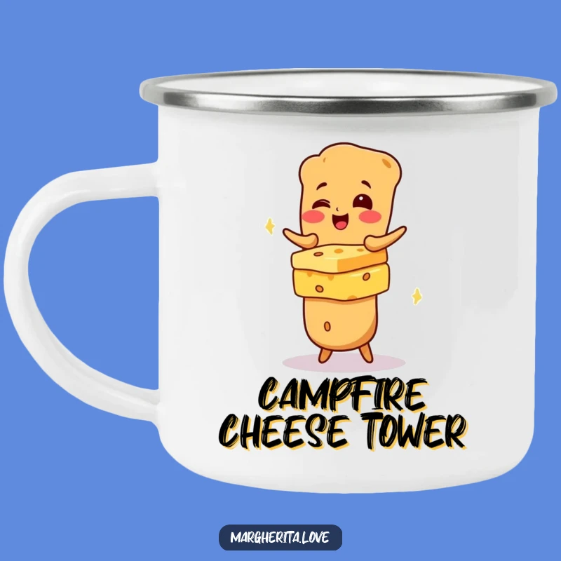 Funny Baguette Cheese Camping Mug: Adventure Fuel for Happy Campers