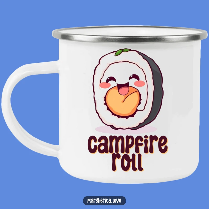 Funny Sushi Roll Wiggle Camping Mug: Enjoy Your Adventures with This Delightful Companion!