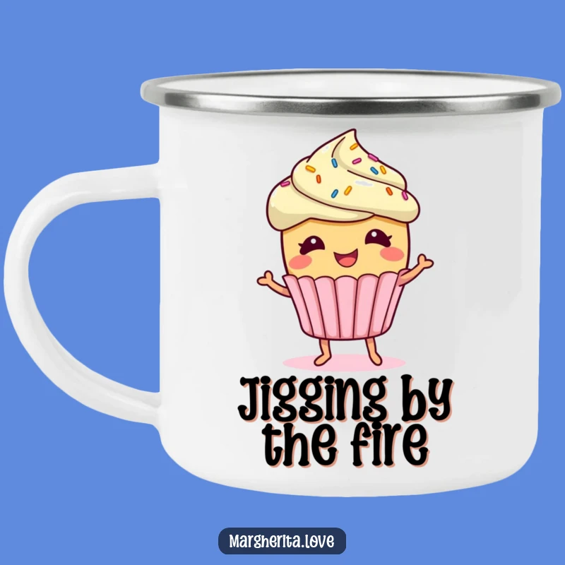 Funny Giggling Cupcake Camping Mug: Enjoy Hot Drinks With This Sprinkled Outdoor Gift
