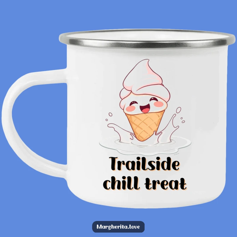 Funny Ice Cream Cone Camping Mug: Hilarious Outdoor Sweetness