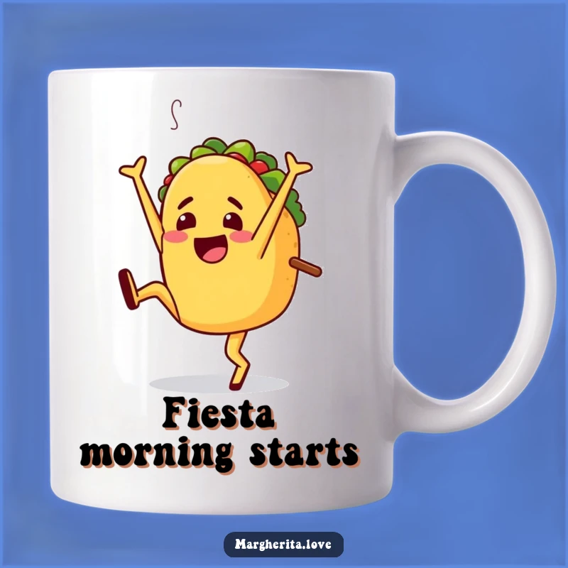 Funny Jaunty Taco Cartwheel Mug - Exciting Fiesta Gift
