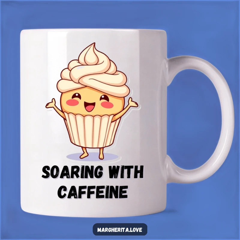 Funny Cupcake Mug: Joyful Jigging Character, Sweet Treat and Perfect Gift