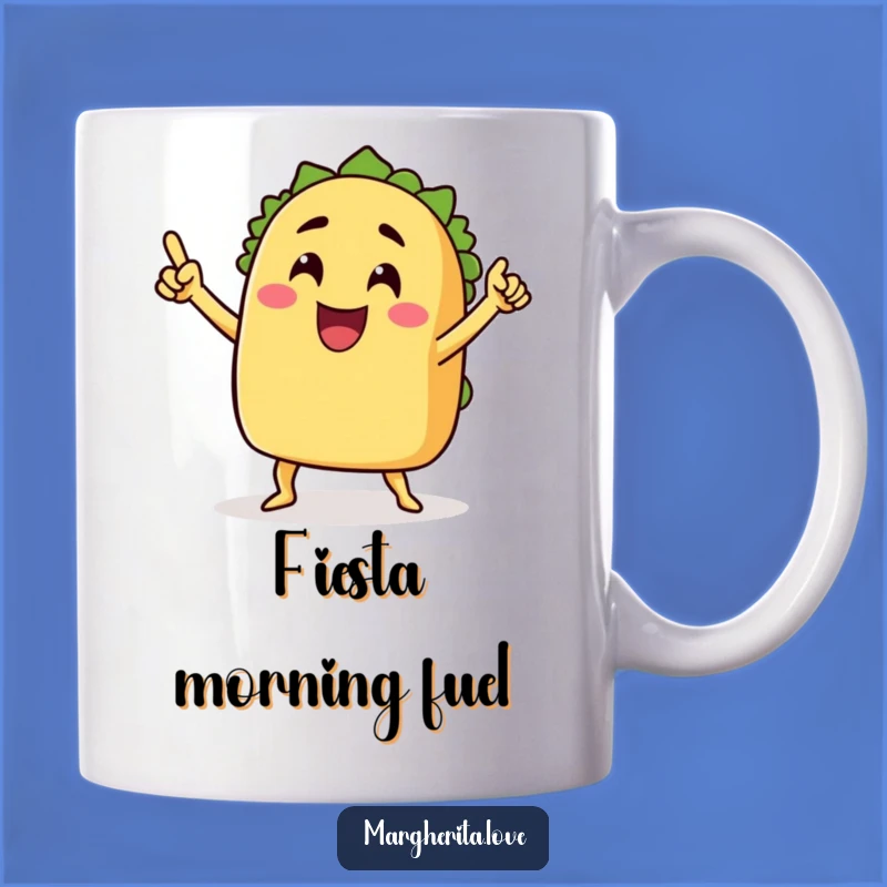 Funny Grinning Taco Dance Mug - Celebrate with a Hilarious Treat!