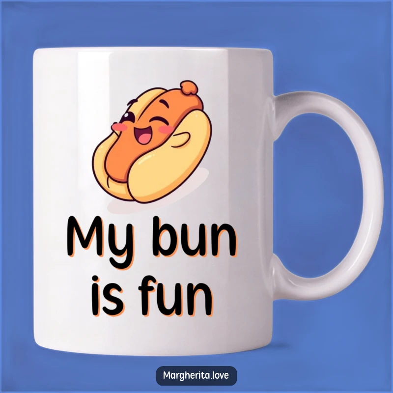 Funny Hot Dog Slide Mug: Winking Wiener's Playground Fun is a Hilarious Gift