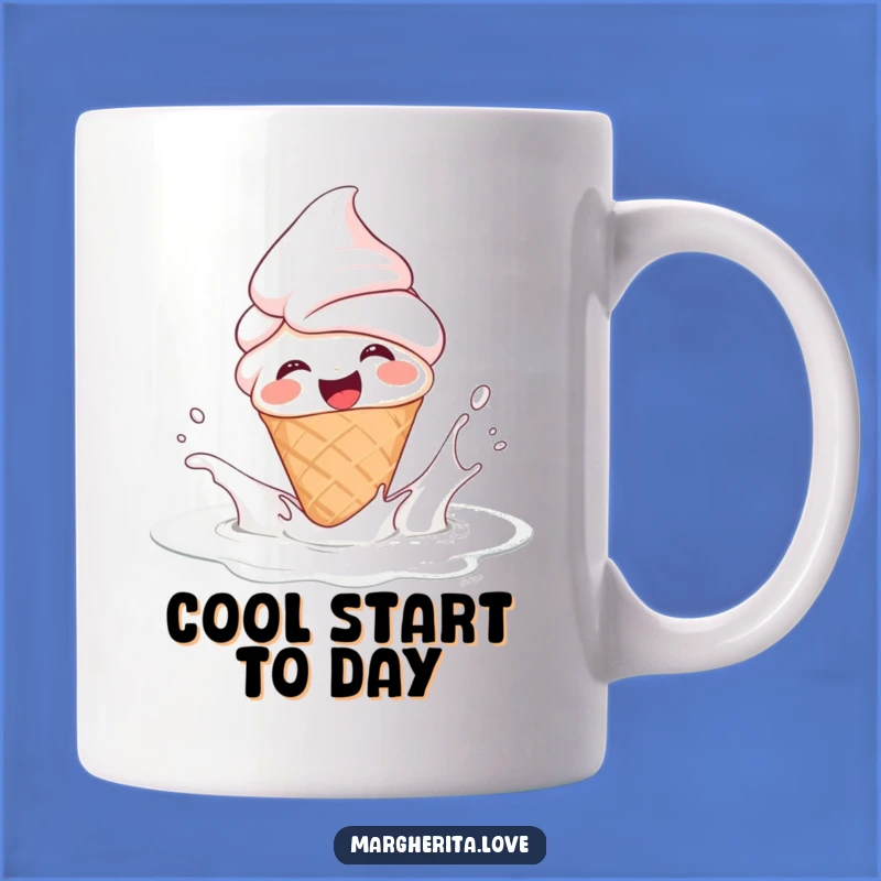 Funny Ice Cream Cone Mug: Hilarious Milk Splash Gift