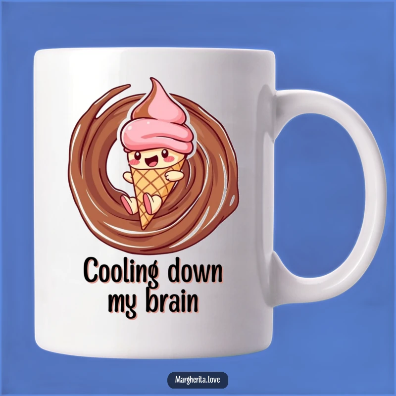 Funny Ice Cream Mug: Sliding Cone Character, Deliciously Hilarious Gift