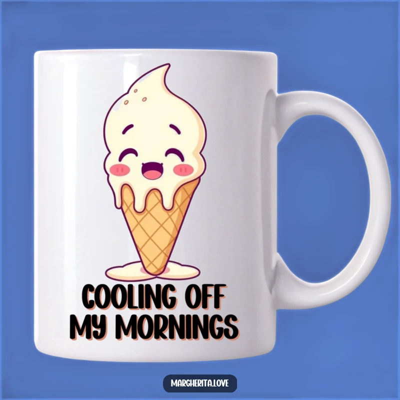 Funny Melting Ice Cream Cone Mug: Happy Summer Vibes and Humor