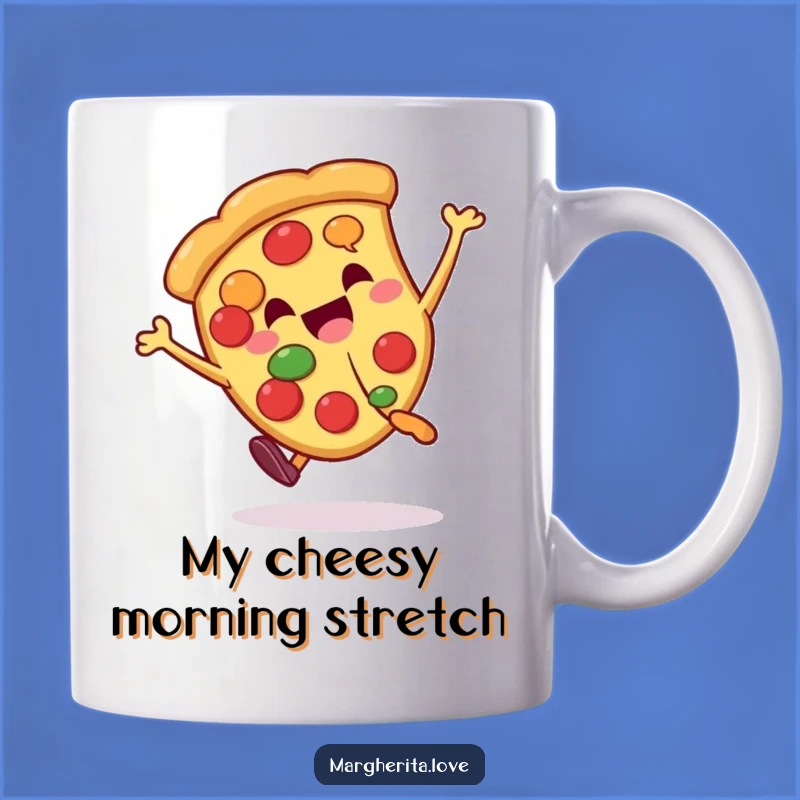 Funny Pizza Cartwheel Mug: A Hilarious Slice of Joy Gift