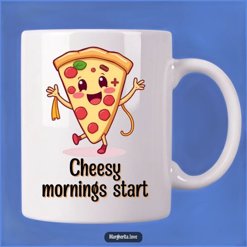 Funny Pizza Pasta Mug: Food Dance, Perfect Gift for Food Lovers