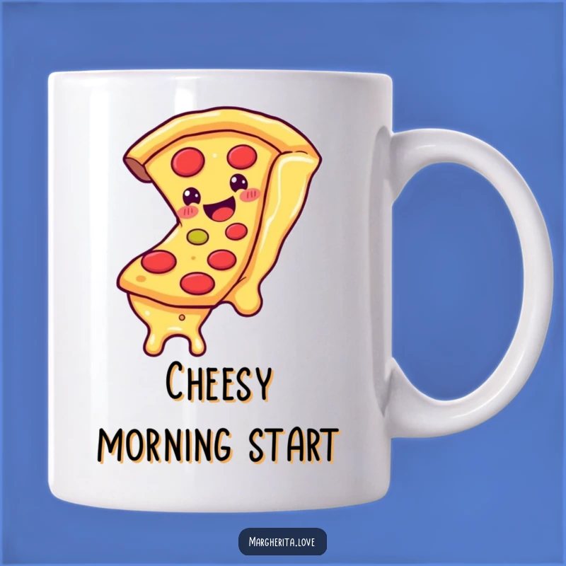 Funny Pizza Slice Cheese Slide Mug - Deliciously Humorous Gift