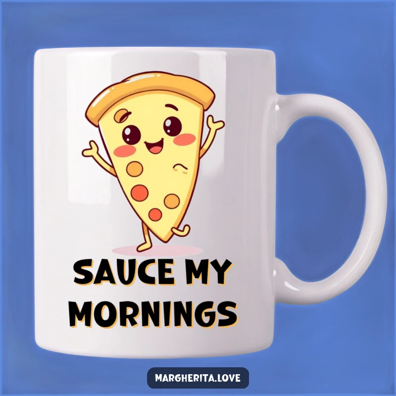 Funny Pizza Slice Dance Mug: A Hilarious Gift for Pizza Lovers and Foodies!