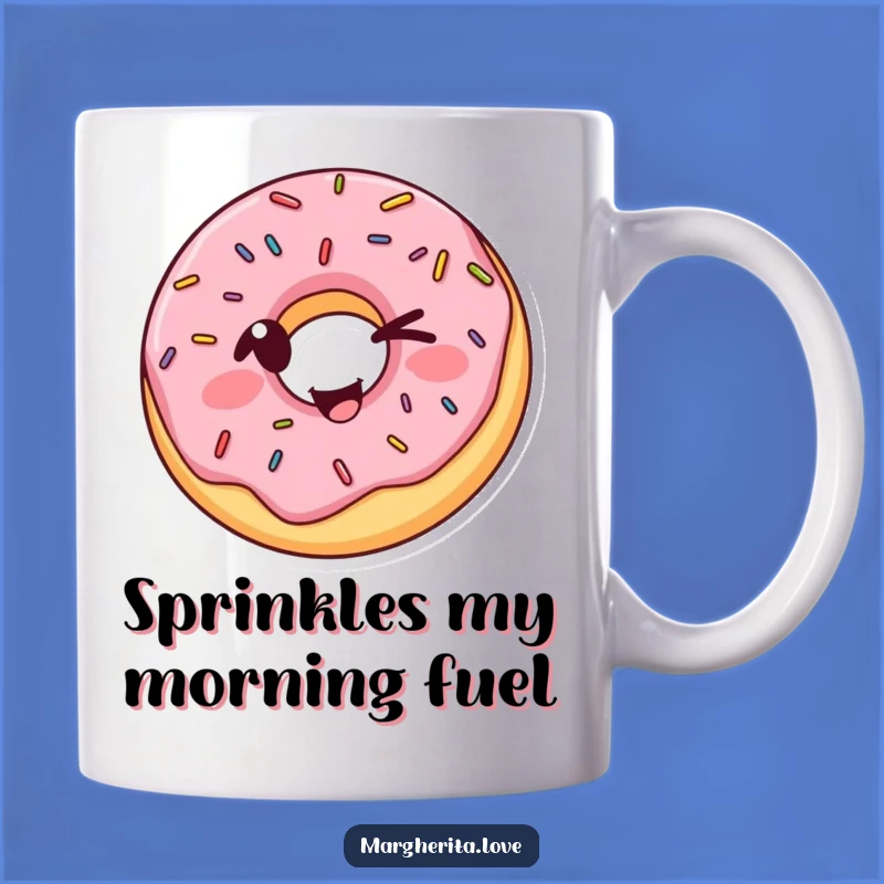 Funny Winking Donut Mug: Hilarious Cartoon Treat, Perfect Gift for Sweet Lovers