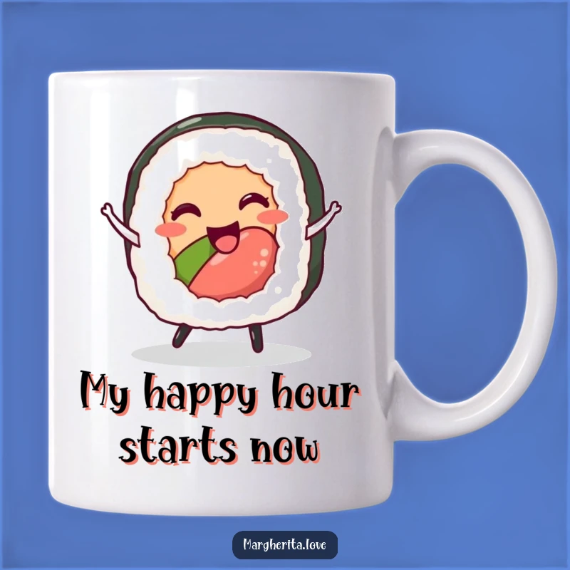 Funny Dancing Sushi Roll Mug: A Hilarious Foodie Gift for Sushi Lovers