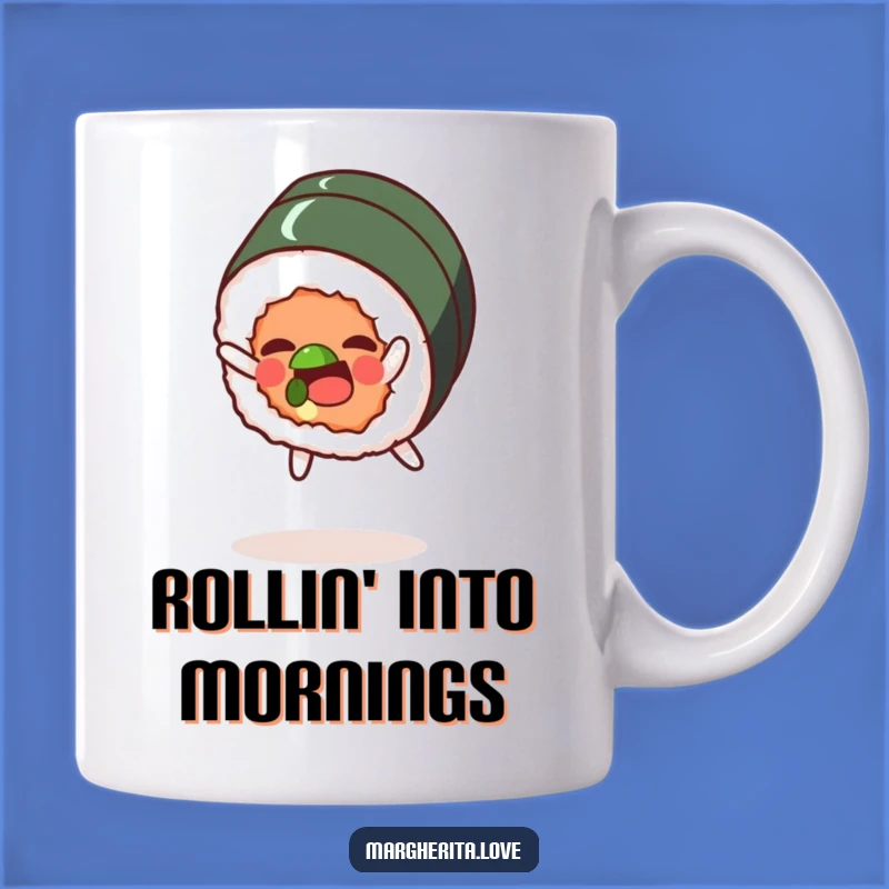 Funny Sushi Sombersault Mug: A Hilarious Gift for Sushi Lovers