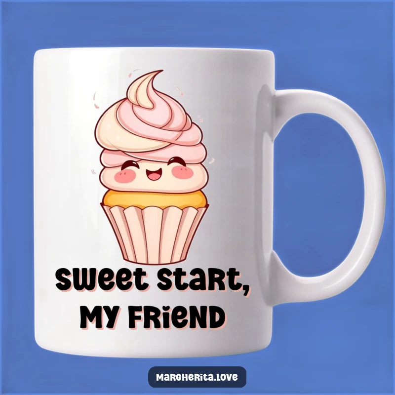 Funny Cupcake Spin Mug - Playful Frosting Hair Gift for Sweet Fun