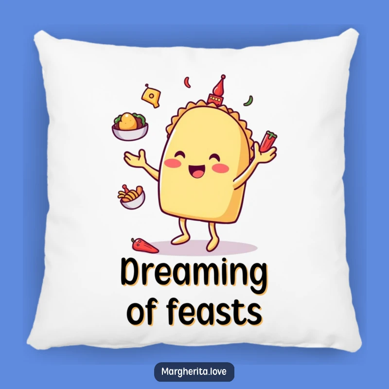 Cozy Funny Taco Juggling Pillow: Snuggle Up with Fiesta Comfort