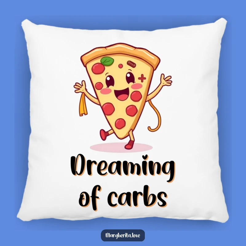Funny Pizza Pasta Pillow: Cozy Food Dance, Cute Gift