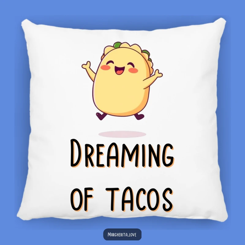 Funny Happy Taco Jump Pillow: Snuggle Up with Fiesta Comfort!