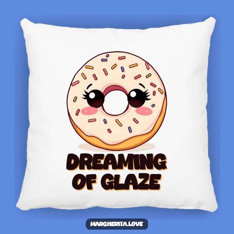 Funny Curious Doughnut Pillow, Cozy Comfort for Sweet Dreams