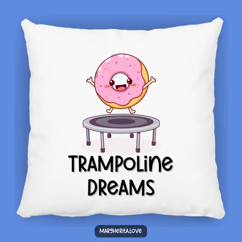 Funny Donut Trampoline Pillow - Comfy Cushion of Joy Gift