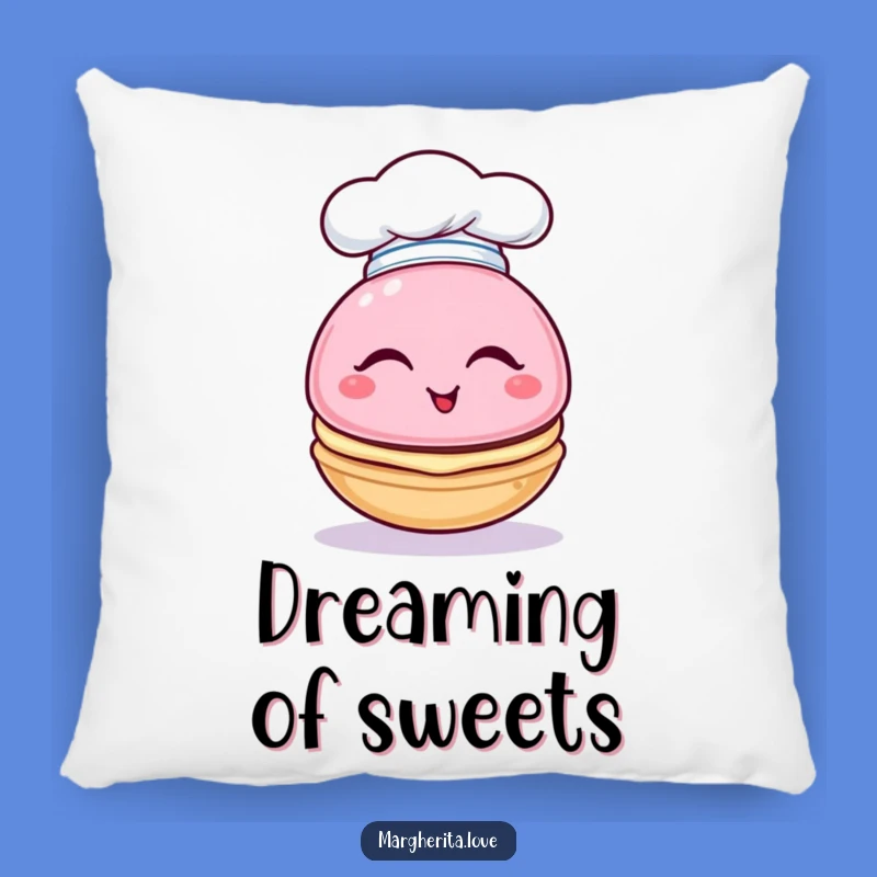Funny Macaron Chef Pillow: Cozy Comfort with a Sweet Wink
