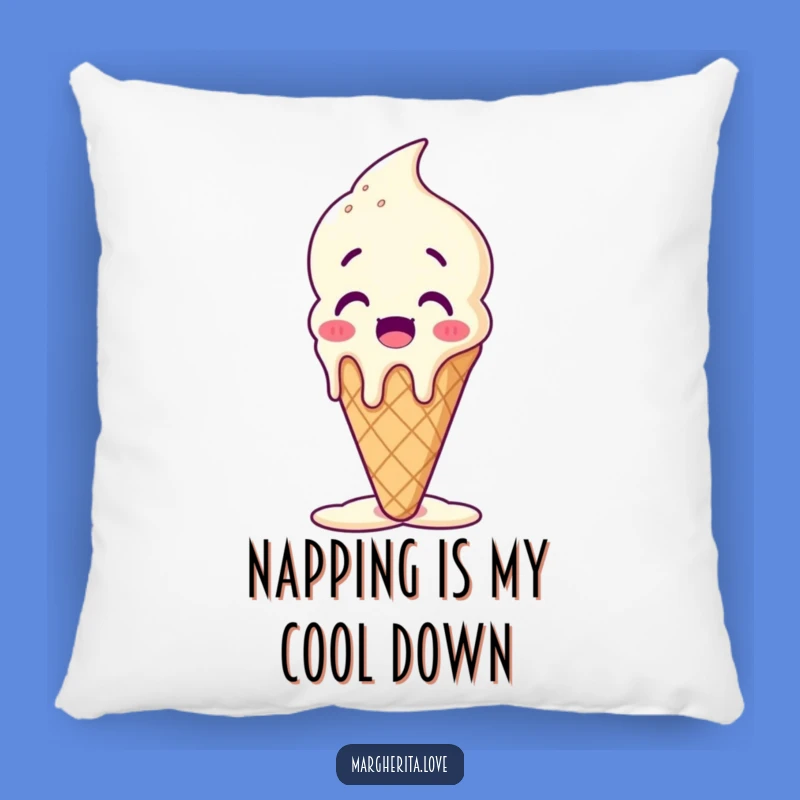 Funny Melting Ice Cream Cone Pillow: Sweet Comfort and Whimsical Charm