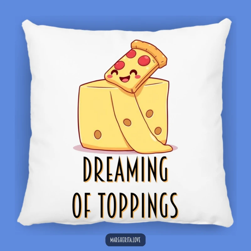 Funny Pizza Pillow: Cheesy Slide Comfort - Hilarious Home Accent