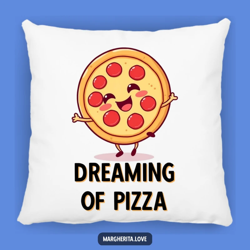 Funny Pizza Slice Cartwheel Pillow: Snuggle Up with Cheesy Comfort!