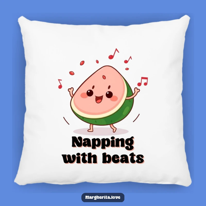 Funny Watermelon Music Pillow: Rest on this Groovy Fruit's Funky Beat