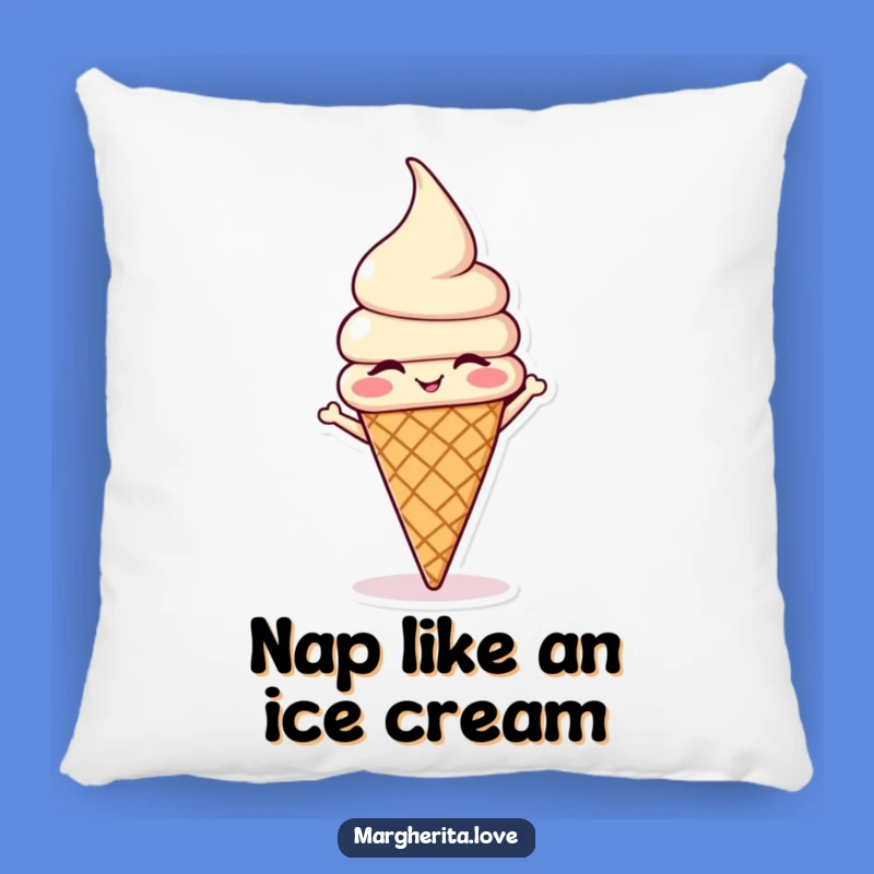 Funny Ice Cream Headstand Pillow: Cozy Comfort with a Sweet Twist