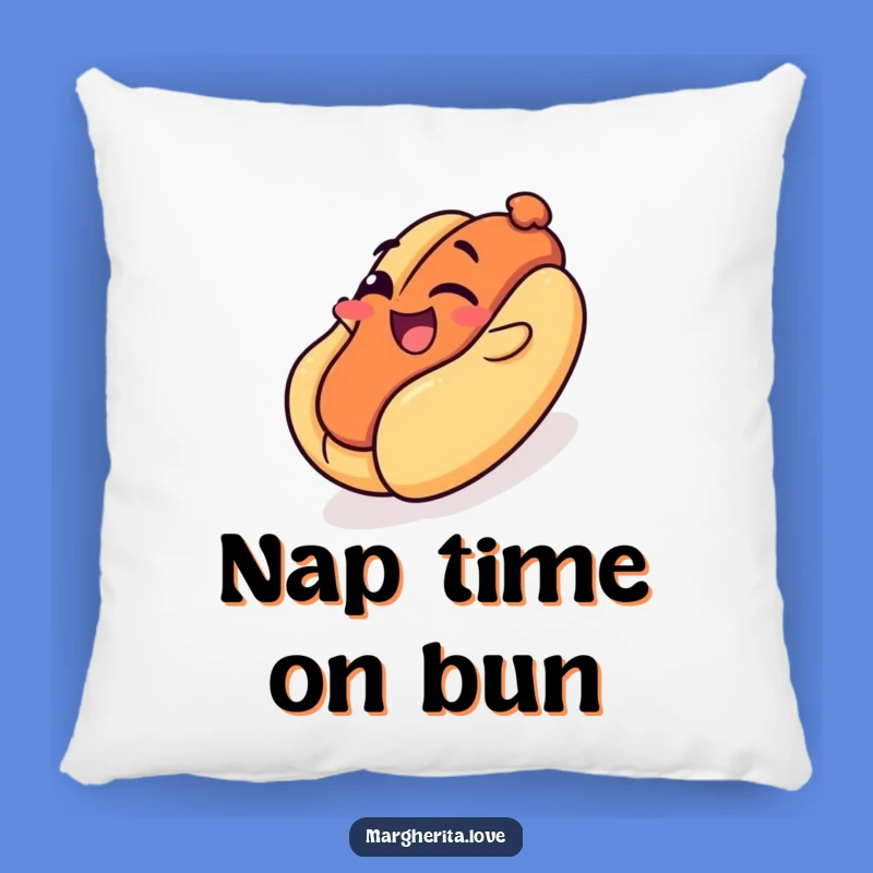Funny Hot Dog Slide Pillow: Cuddle Up with this Winking Wiener's Comical Ride