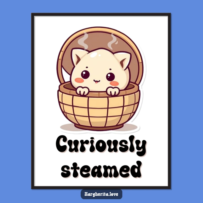 Funny Dumpling Digital Print: Instant Charm for Wall Art