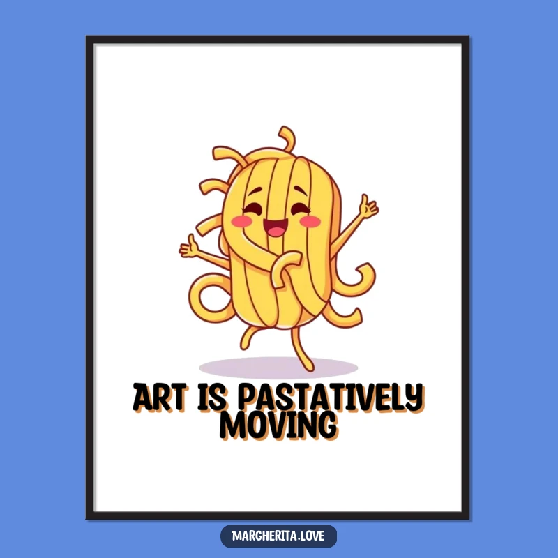Funny Pasta Dance Digital Print: Instant Joy for Wall Art
